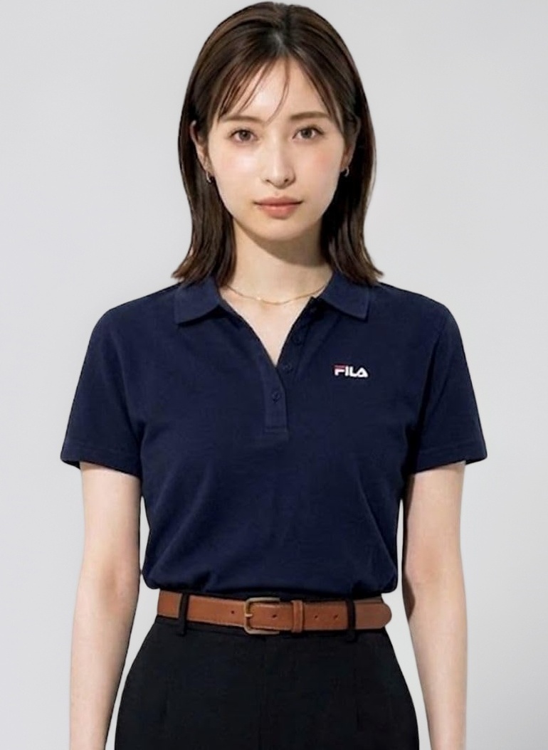 Amazon | FILA フィラ 半袖ポロシャツ レディース 別注 UVカット